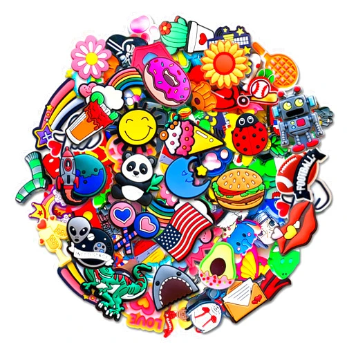 Chionwen 30,50,100Pcs Random Shoe Charms for Clog Decoration, Cute Cartoon Charms Accessories for Kid Boy Girl Party Favor