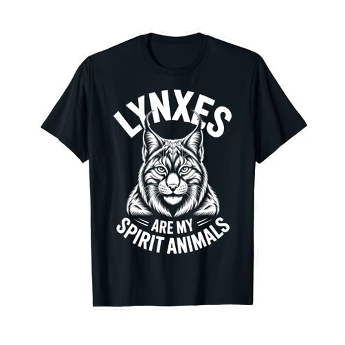 Cool Lynxes Funny Lynx Design Lynxes Spirit Animals Funny Lynx T-Shirt