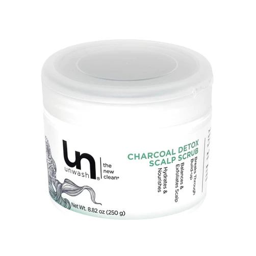 Unwash Charcoal Detox Scalp Scrub - Detoxify, Exfoliate, & Rebalance Hair & Scalp, Removes Build-Up, For Dry, Itchy Scalps Paraben Free, 8.82 oz