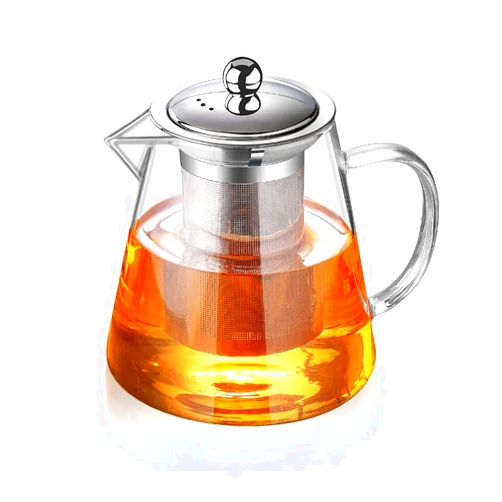 TMOST Glass Teapot with Infuser Tea Pot 32oz/43oz Tea Kettle Stovetop Safe Blooming and Loose Leaf Tea Maker Set (43oz/ 1300ml)