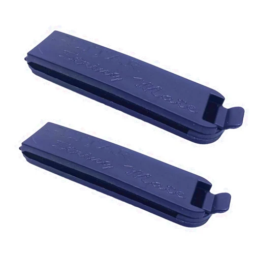 TUOREN 2PCS Guitar String Mute Noise Damper Acoustic Guitar Muffler Silencer Practice Tool Black - Built-in Mute Felt Material