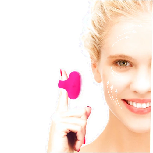 MaeDouy Mini Facial & Eye Skin Care Tools Portable Vibrating USB Rechargeable Handheld Travel Pocket Massager Facial Muscles Tighten Anti-Aging Relieve Eye Dark Circles,Puffiness,Fatigue. (Rose)