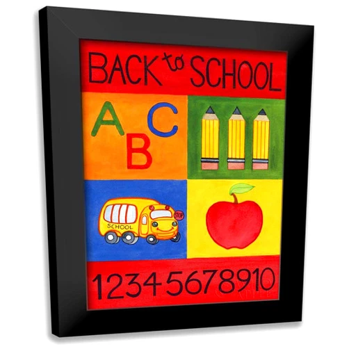 ArtDirect - McKenna, Kathleen Parr 15x18 Black Modern Framed Art Print Titled: Back to School