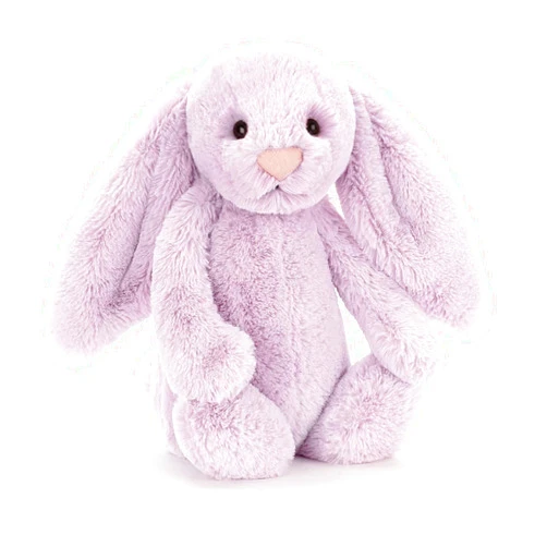 Jellycat Bashful Lilac Bunny Stuffed Animal, Medium 12 inches - Rabbit and Bunny Plush Toy - Classic Children's Gift
