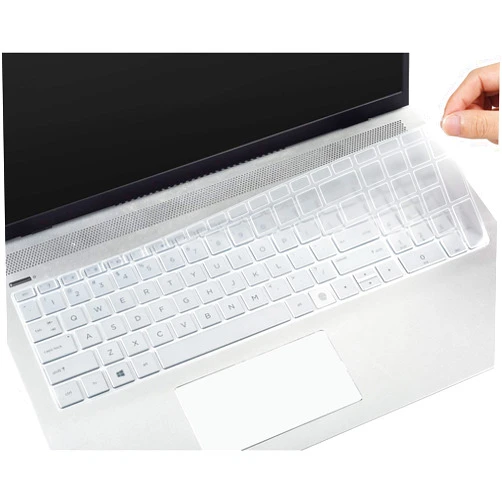 CaseBuy Keyboard Cover Skin for HP Envy x360 2-in-1 15.6 Fingerprint Reader 15M-ED0013DX/0023DX/1013dx/1023dx EE0013DX/0023DX, HP Envy 17T 17M CG0013DX cg1013dx 17-ch2045cl 17-ch2035cl 17-ch2747nr, Clear