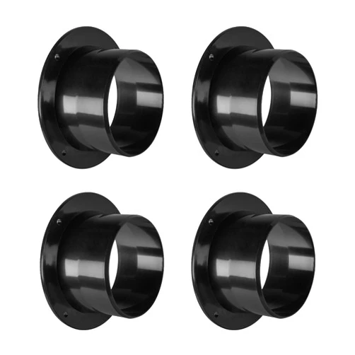 POWERTEC 70126-P4 Inlet Flange, 4 Inch OD Dust Collection Ducting Connector, 4 PK