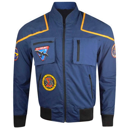Dizller Space Pilot Uniform Star Jacket, Jonathan Trek Archer Jacket, Space Suit - Cotton