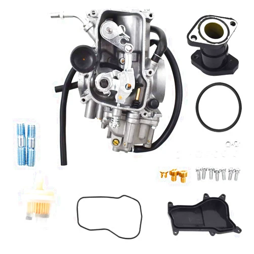labwork Carb Carburetor & Intake Boot Fit for Yamaha Big Bear 350 YFM350 Kodiak YFM400 Moto 4