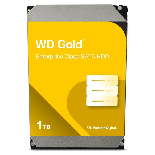 Western Digital 1TB WD Gold Enterprise Class Internal Hard Drive - 7200 RPM Class, SATA 6 Gb/s, 128 MB Cache, 3.5