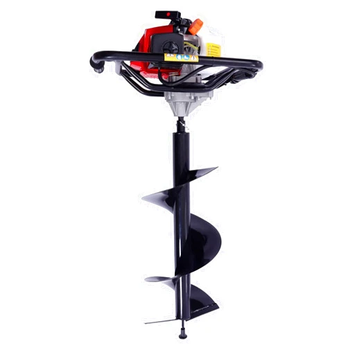 Rosyouth 63CC Auger Post Hole Digger, 2 Stroke Gas Powered Auger Post Hole Digger, Gas Post Hole Digger Plant Fence One Man Auger with Auger Bit (Digger & 12