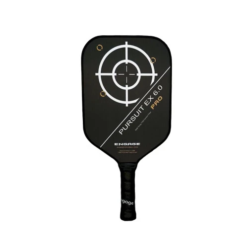 Engage Pickleball Engage Pursuit Pro EX 6.0 Pickleball Paddle – Widebody Shape, Raw T700 Toray Carbon Fiber Face, 16mm Control Pro “Black” Core, Vortex Barrier Edge Technology Limits Vibration