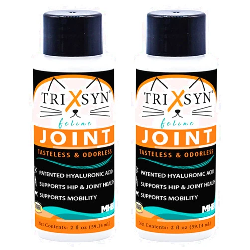 TRIXSYN Feline - Naturally Alleviate Discomfort, Promote Healthy Joints, Support Mobility and Cartilage Function for Cats 2-Pack 60 Day Supply