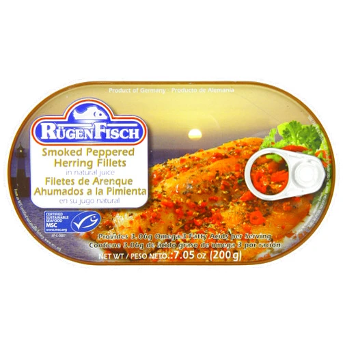 Ruegen RügenFisch Herring Fillets in Peppercorn, 7.05 Ounce