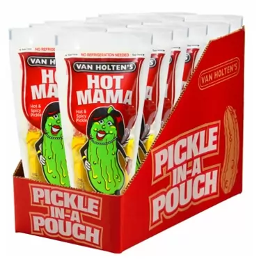 Van Holten's Pickles Van Holten's - Pickle-In-A-Pouch - Hot Mama, 12 Pack