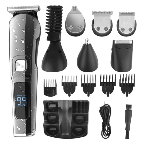 Ufree Beard Trimmer for Men Cordless Mustache Trimmer Mens Grooming Kit Body Hair Trimmer for Men Waterproof Mens Trimmer Cordless USB Rechargeable 6 in 1 Groomer