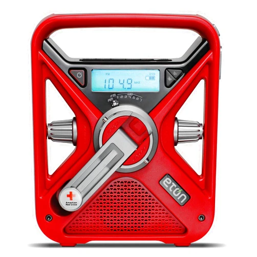 Eton The American Red Cross FRX3 Hand Crank NOAA AM / FM Weather Alert Radio with Smartphone Charger, ARCFRX3WXR