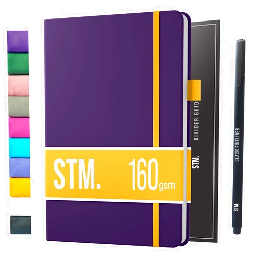 Scribbles That Matter Bullet Dotted Journal Dot Grid Notebook | B5 Daily Journaling Notebooks for Personal Writing, Work, Women | 160gsm Thick Paper, Hard cover, Lay Flat Binding | B5 < 8.5 x 11 Cuaderno Libretas de apuntes