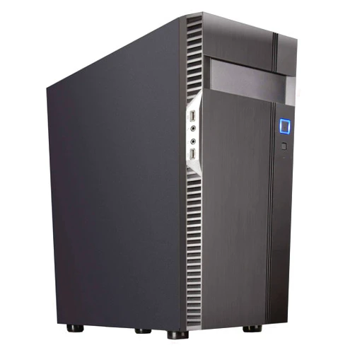 SilverStone Technology Silverstone Precision Series (PS14B-E) Black Color with Smoked Tempered Glass – SSI-CEB, ATX, Micro-ATX, Support Multiple Storage Devices, High-end Water/aircooler Supported (Front 280mm; Rear 140mm