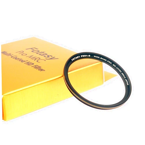 Fotasy 52mm Ultra Slim UV Protection Lens Filter, Nano Coatings MRC Multi Resistant Coating Oil Water Scratch, 16 Layers Multicoated 52mm UV Filter
