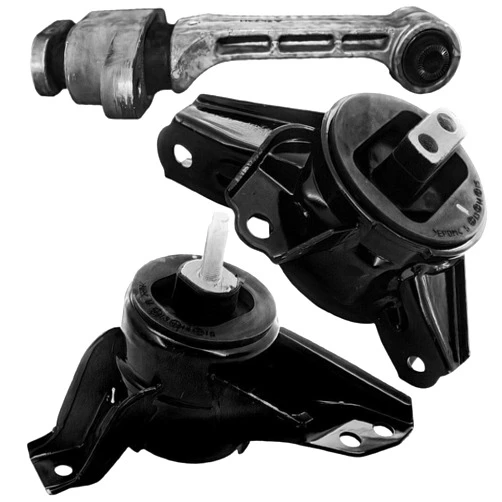 AotiByChe 3pcs Engine and Automatic Transmission Motor Mount Set Kit Front Left Driver and Right Passenger Side 2.4L 10009_10125_9760 A71071 EM-7056