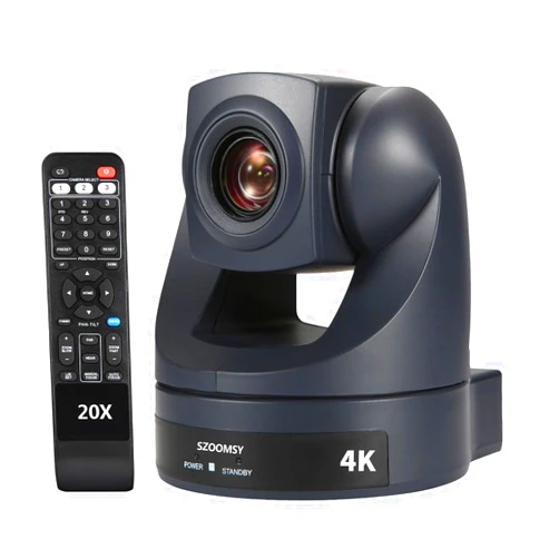 SZOOMSY HDMI USB PTZ Camera 20x Optical Zoom USB Support 4K30fps, HDMI Support 1080P Conference Camera for Remote videoconferencing, Broadcasting, Church Events, Schools, etc. Live Streaming Camera