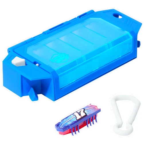 HEX BOTS Nano On-The-Go Launcher with 1 Bonus Flash Nano, Autonomous Mini Robot Sensory Toy and Carrying Case, Toy Playsets for Kids Ages 3 and up