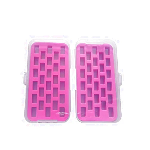 HONEYSEW Set of 2 Bobbin Box Organizers Sewing Machine bobbins Holder Contain 28 bobbins Storage Case