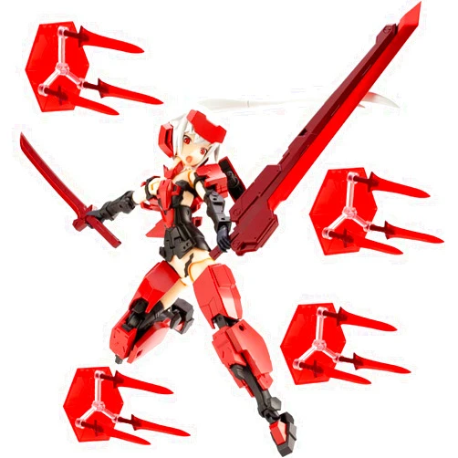 Kotobukiya Frame Arms Girl & Weapon Set, Jinrai Ver., Total Height: Approx. 5.9 inches (150 mm), Non-scale, Plastic Model