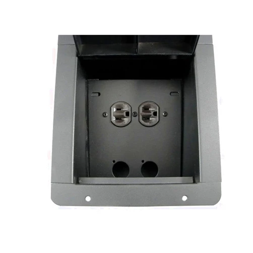 Pro-Craft ProCraft Pro Audio Recessed Floor Pocket Box. Loaded AC Duplex and PrePunched for 2 