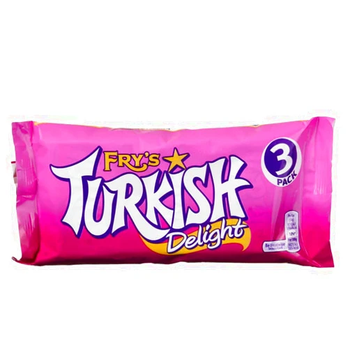 Cadbury Fry's Turkish Delight 3 x 51g pack - 5.3oz (British Chocolate)
