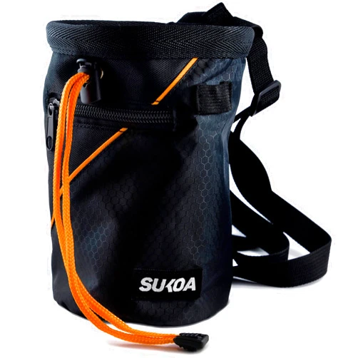 Sukoa Sports Chalk Bag for Rock Climbing - Rock Climbing Gifts Gear Accessories - Weight Lifting, Gym, Bouldering, Disc Golf, Wall, Rock Climbing Chalk Bag