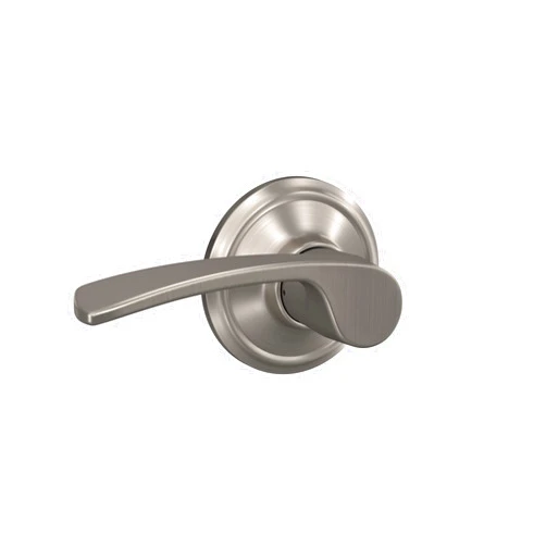 Schlage F10 MER 619 Merano Door Lever, Hall & Closet Passage Lock, Satin Nickel