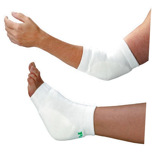 Posey TIDI 6224L Posey Heel and Elbow Protectors with Foam Pads ― Large ― White ― One Pair of Heel and Elbow Protectors for Protection Against Abrasions ― Home Healthcare ― Medical Supplies
