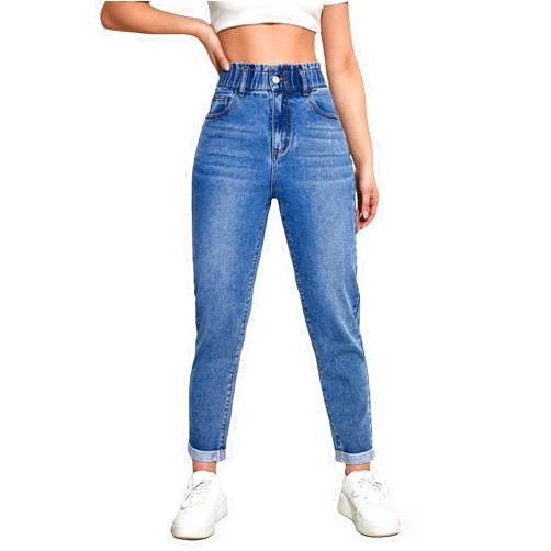 MakeMeChic Women's Straight Leg Jeans Casual High Waisted Denim Pants