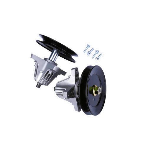 AA Ignition Replacement Lawn Mower Spindle Assembly with Pulley Set of 2 - Compatible with Cub Cadet, Troy-Bilt, MTD 42 Inch Deck - Replaces 918-04822B, 618-04822, 618-04822A, 618-04822B, 918-04889, 91804889A