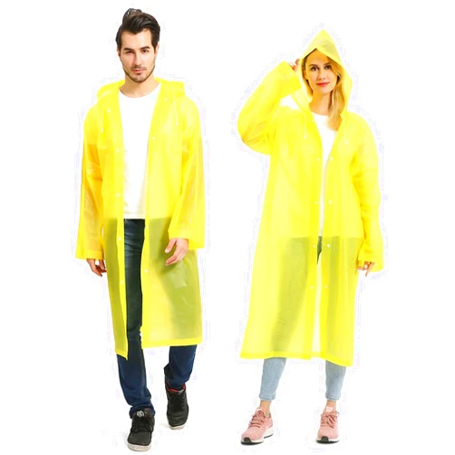 Opret 2 Pack Raincoats for Adults Reusable, EVA Rain Ponchos Lightweight Rain Coat Waterproof Rain Gear for Men and Women