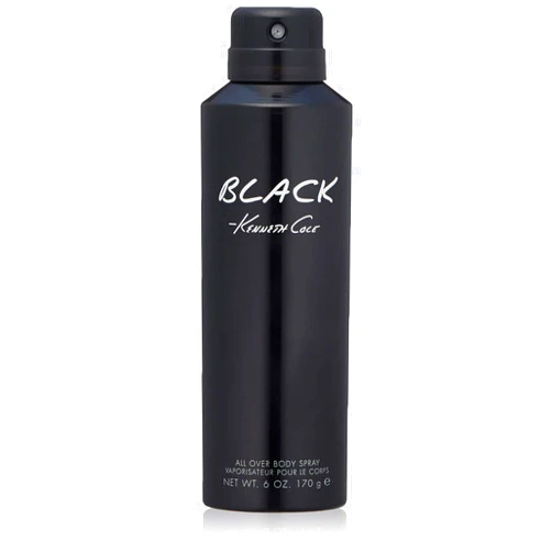 Kenneth Cole Black Body Spray for Men, 6.0 Fl Oz