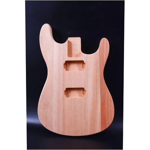 Yinfente Unfinished Guitar Body mahogany Wood Electric Guitar Body replacement DIY Guitar St HH