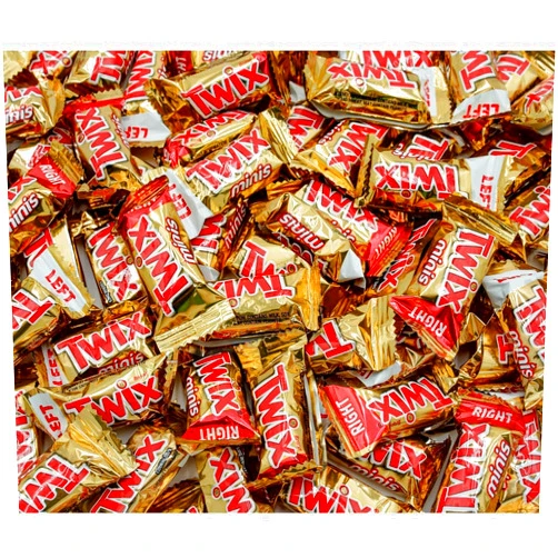 ASSORTIT X Twix Miniatures Chocolate Caramel Cookie Bars Individually Wrapped Holiday Candies Bulk 1.5 Lbs, 70+ Pcs Perfect for Trick Or Treat, Parties, Pinata Fillers (24-Oz)
