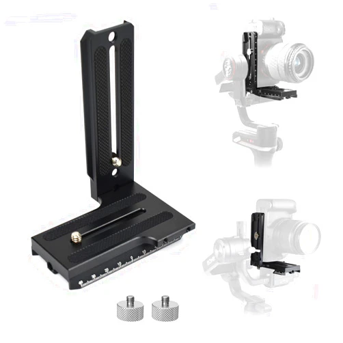 Akeipho Vertical Mount L Bracket for Zhiyun Weebill-S Crane 2/3S DJI Ronin-S, Quick Release L Vertical Plate with Counterweights for Zhiyun Gimbal Stabilizer