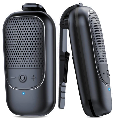 FIQI Bluetooth Speaker, Mini Wireless Speaker Powerful Sound, Bass Shock, IPX7 Waterproof Speakers, Up to 10 Hours of Playback Time, Clip-on Wireless Speaker for Bag/Clothe, for Work/Outdoor/Sport
