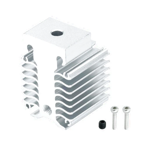 Xirbbo 3D Printer xirbbo Heat Dissipation Block, Ender 3 V3 Silver Aluminum 3D Printer Heatsink Radiator, Hotend Replacement Parts 3D Printing Heatsink Accessory, for Ender 3 V3 KE and Ender 3 V3 SE