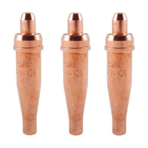 SÜA® - (3 PACK) SÜA® - 1-101 Series Acetylene Cutting Tip - Compatible with Victor Torches. Sizes: 2, 3 and 4