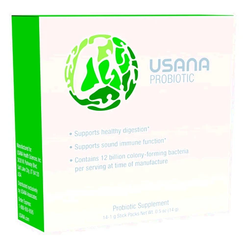 USANA Probiotic Supplement to Support Digestive Health* – Gluten Free – Sugar Free – Dairy Free - 14 Stick Packs