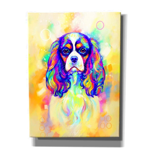 Epic Graffiti 'Pop Art Cavalier King Charles Spaniel' by Furbaby Affiliates, Canvas Wall Art, 12