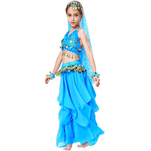 Breevo Girl's Dance Costumes Party Dress Halloween Costumes Pink 4T-16
