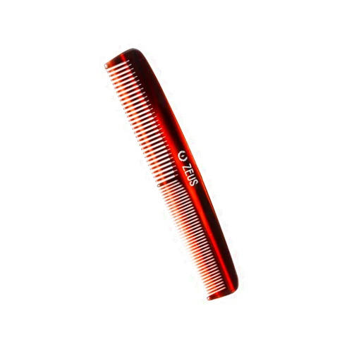 ZEUS Handmade Saw Cut Beard Comb for Men, Great for distributing Beard Oils and Beard Balms (Traditional) - V11