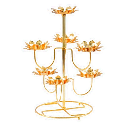 EXCEART Lotus Flower Candle Holder Buddha Yoga Candle Holder Lotus Candle Holder Steel Tealight Candle Holder Home Decor Ornament