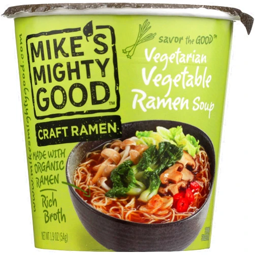 Mike's Mighty Good Ramen Soup, Vegetable, 1.9 Oz