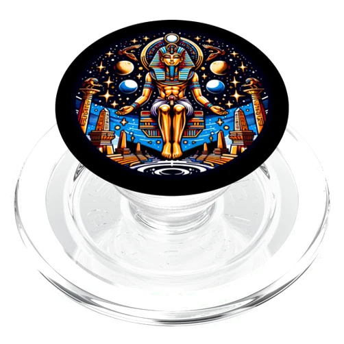 Ancient Egyptian Mythology and Egyptologis Apparel Ancient Egypt God Osiris PopSockets PopGrip for MagSafe